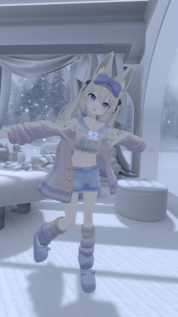 《23アバター対応衣装》ねむねむセーラールームウェア