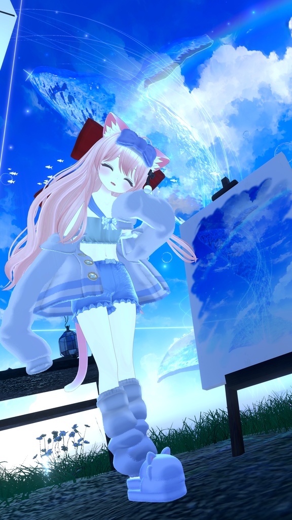 《23アバター対応衣装》ねむねむセーラールームウェア