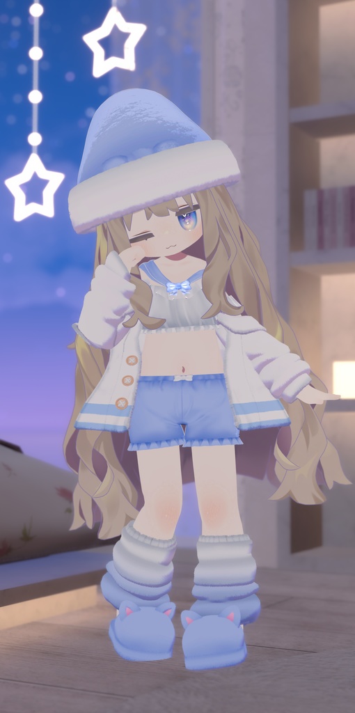 《23アバター対応衣装》ねむねむセーラールームウェア