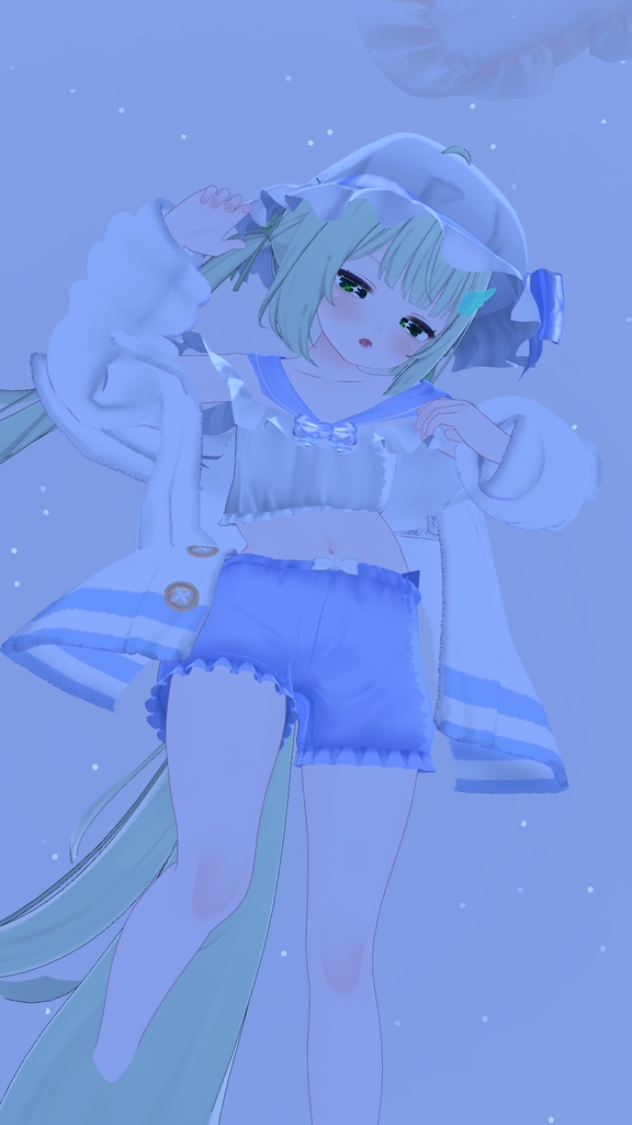 《23アバター対応衣装》ねむねむセーラールームウェア