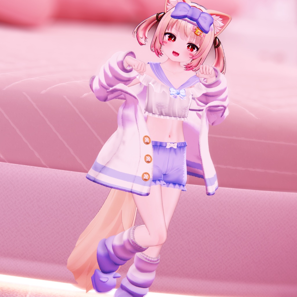 《23アバター対応衣装》ねむねむセーラールームウェア