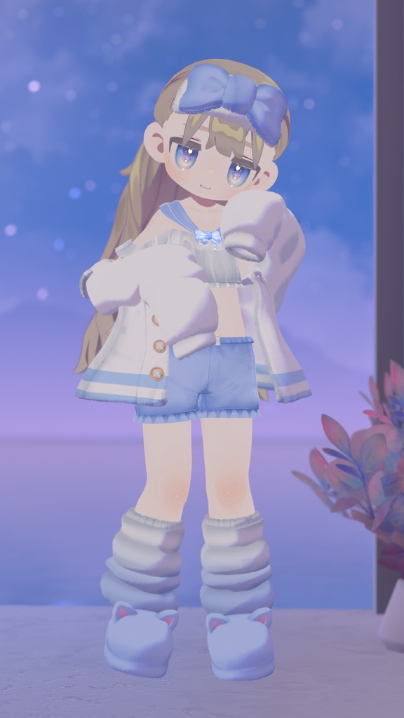 《23アバター対応衣装》ねむねむセーラールームウェア