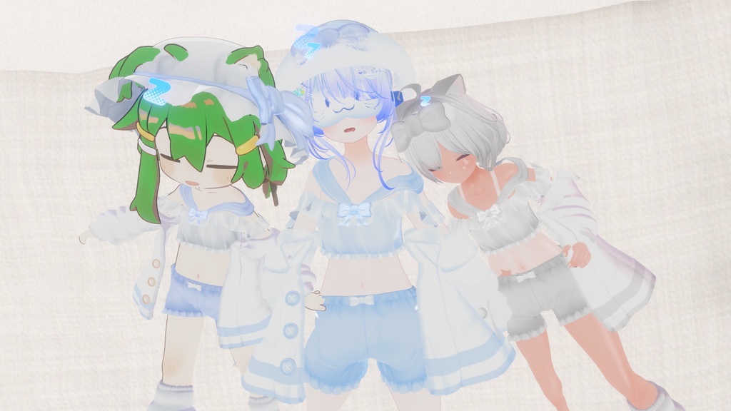 《23アバター対応衣装》ねむねむセーラールームウェア