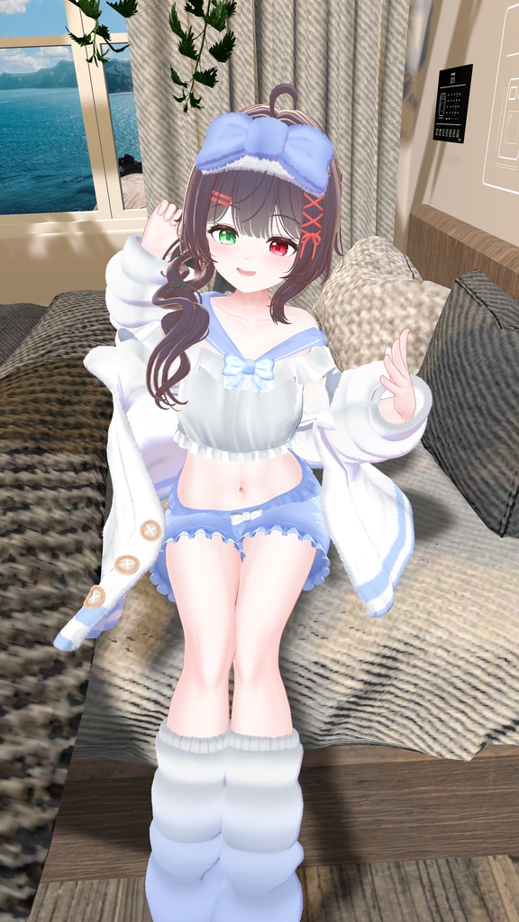 《23アバター対応衣装》ねむねむセーラールームウェア