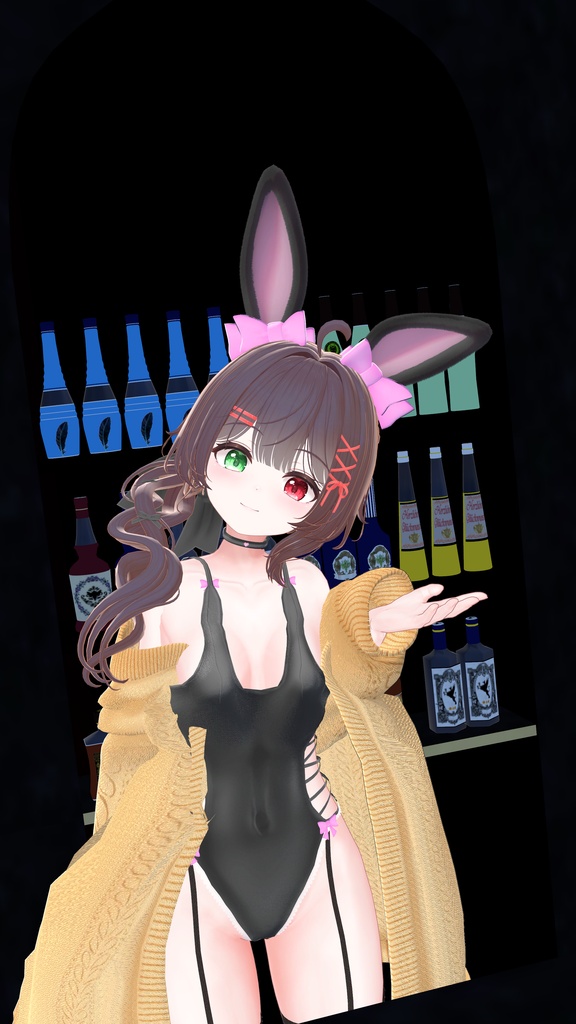 ふわもこ♡カーディガンバニー / Fluffy Cardigan Bunny【22アバター対応衣装】