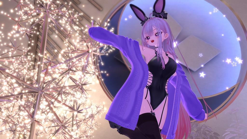 ふわもこ♡カーディガンバニー / Fluffy Cardigan Bunny【22アバター対応衣装】