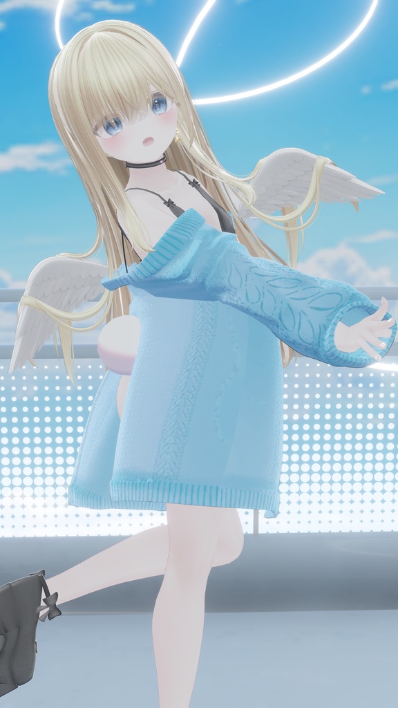 ふわもこ♡カーディガンバニー / Fluffy Cardigan Bunny【22アバター対応衣装】