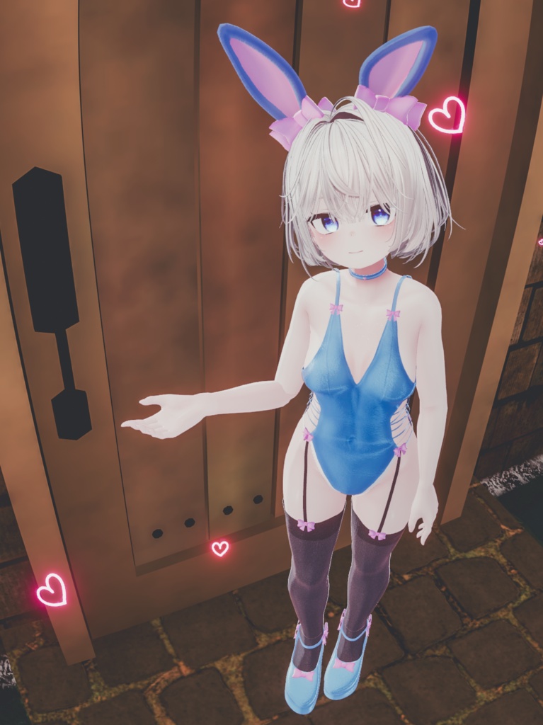 ふわもこ♡カーディガンバニー / Fluffy Cardigan Bunny【22アバター対応衣装】