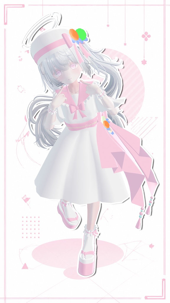 夕涼み花火セーラーワンピ / Yusuzumi Hanabi Sailor Dress【17アバター対応衣装】