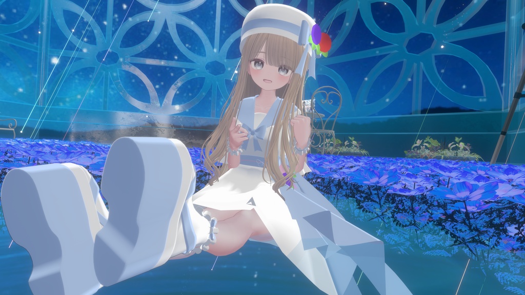 夕涼み花火セーラーワンピ / Yusuzumi Hanabi Sailor Dress【17アバター対応衣装】