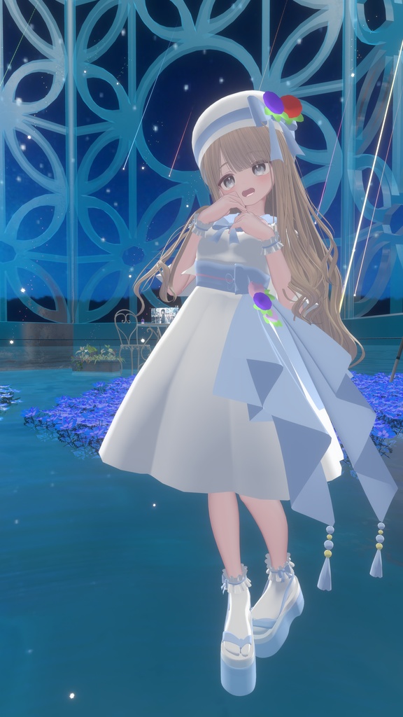 夕涼み花火セーラーワンピ / Yusuzumi Hanabi Sailor Dress【17アバター対応衣装】