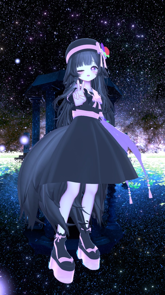 夕涼み花火セーラーワンピ / Yusuzumi Hanabi Sailor Dress【17アバター対応衣装】