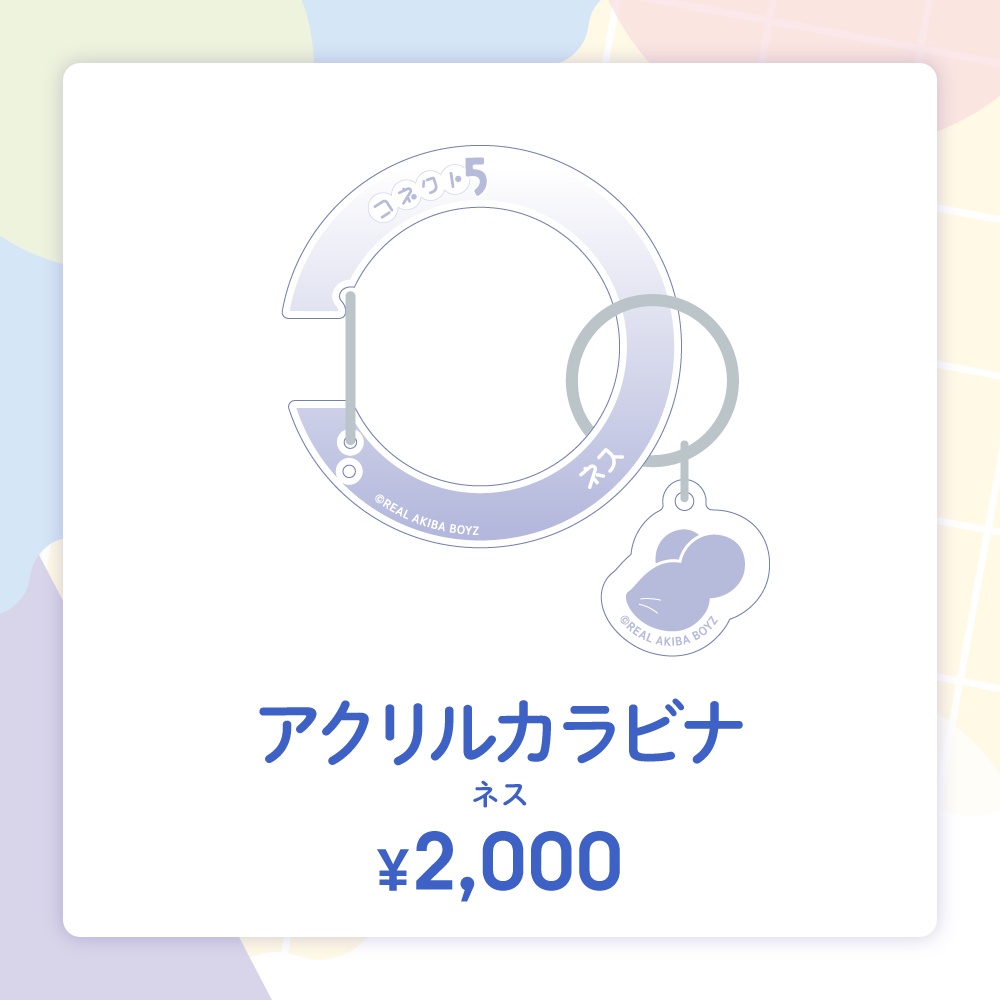 【コネクト5】アクリルカラビナ 事後通販