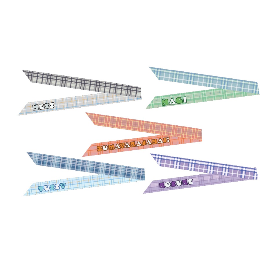 【”VIVID VISION”】ランダムリボンスカーフ【事後通販】