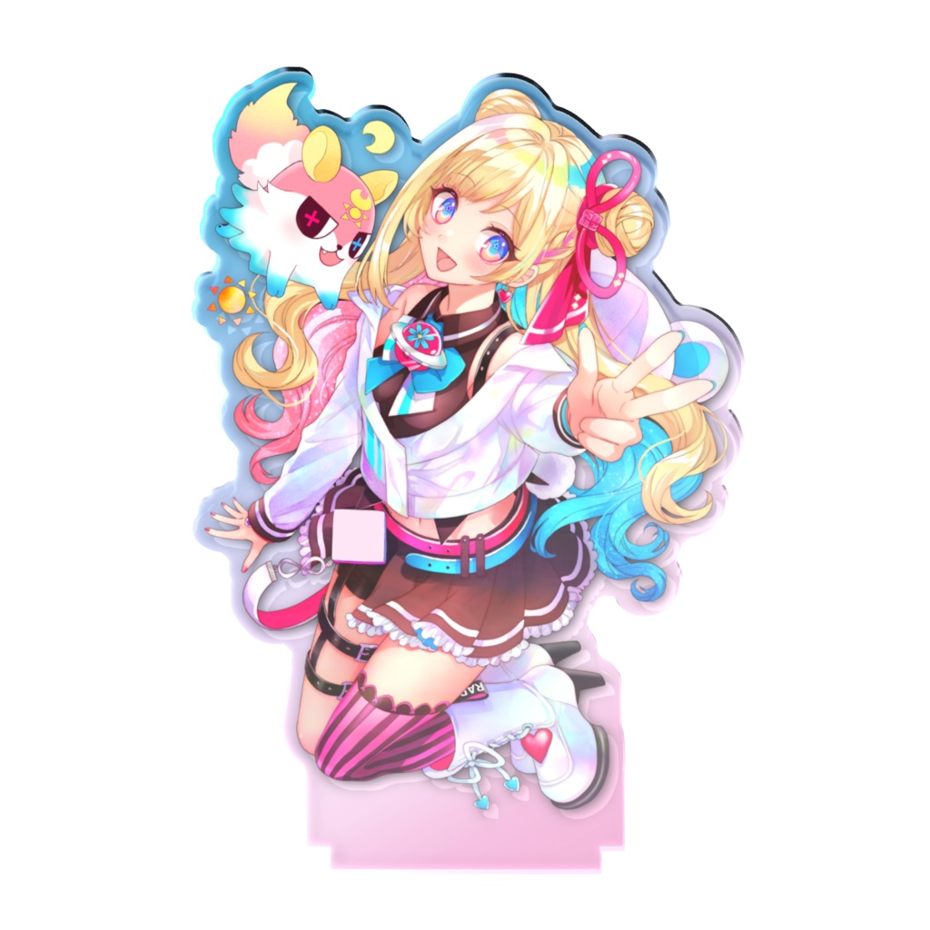 常設グッズ『オーロラアクリルスタンド』/ 彩巴輝レア&グミ太郎