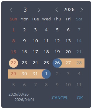ButtonBarDatePicker for FileMaker