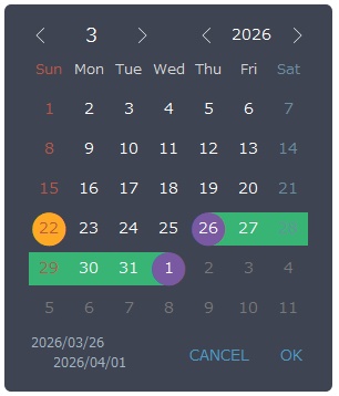 ButtonBarDatePicker for FileMaker