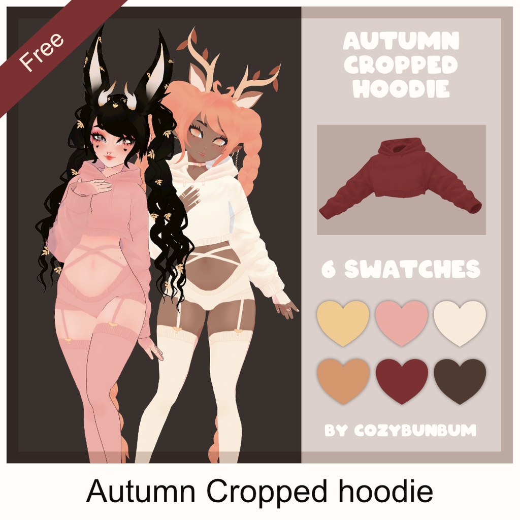 [Free] Autumn Hoodie VRoid パーカー