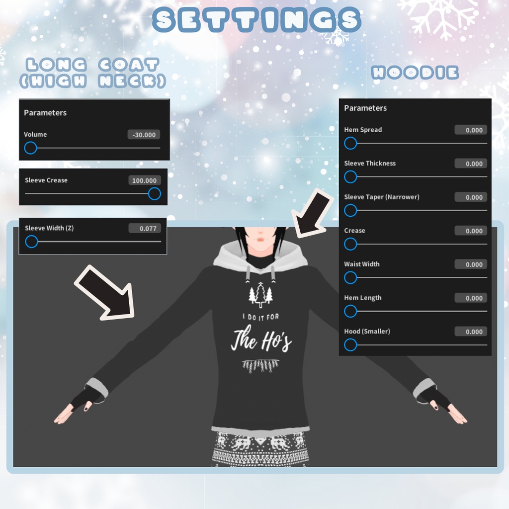 Matching Winter Outfit VRoid 冬の服装 traje de invierno