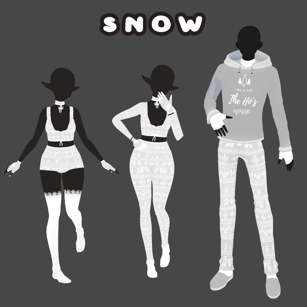 Matching Winter Outfit VRoid 冬の服装 traje de invierno