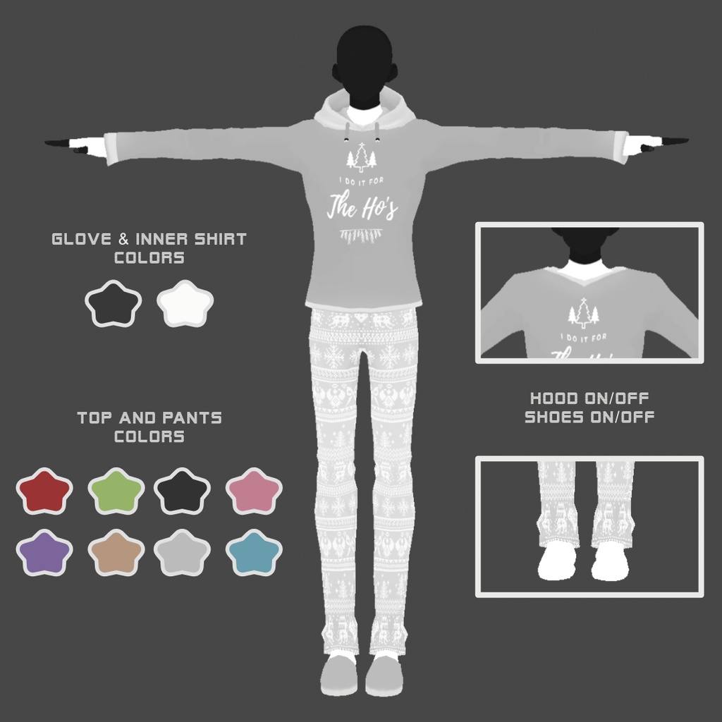 Matching Winter Outfit VRoid 冬の服装 traje de invierno