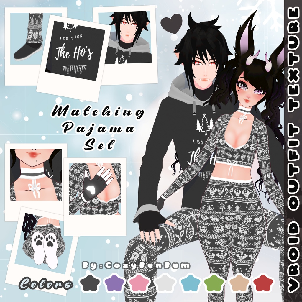 Matching Winter Outfit VRoid 冬の服装 traje de invierno