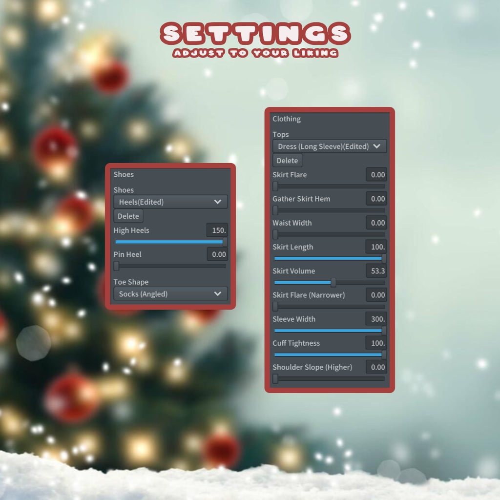 Festive Winter Outfit VRoid 冬の服装 traje de invierno