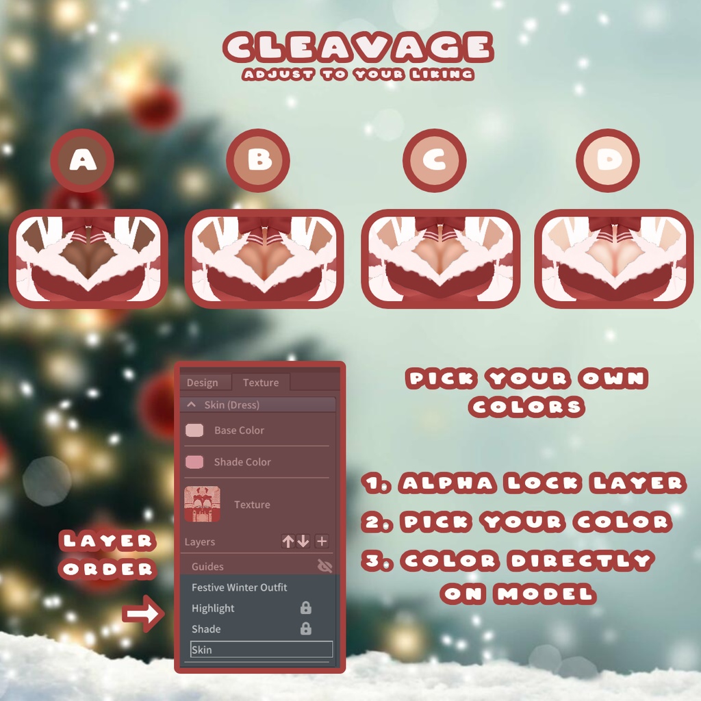 Festive Winter Outfit VRoid 冬の服装 traje de invierno