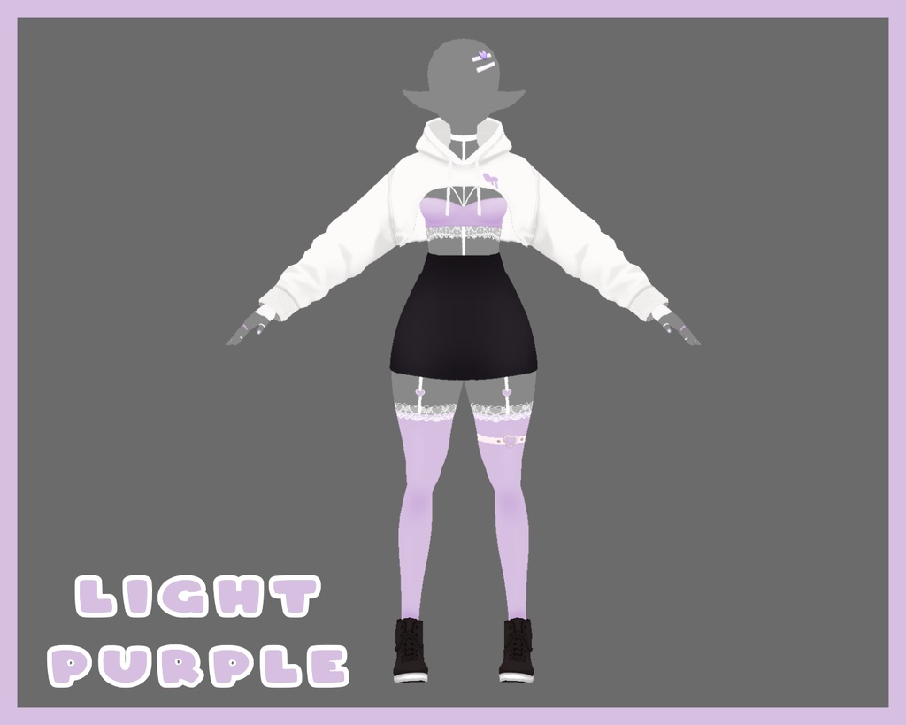 Valentines Outfit Set VRoid Texture