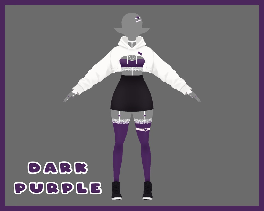 Valentines Outfit Set VRoid Texture