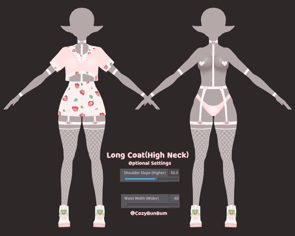 Strawberry Sailor Fuku VRoid 服 | Traje Uniforme Japones