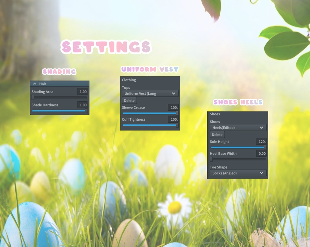 Bunny Girl Suit Easter Outfit Set VRoid Traje