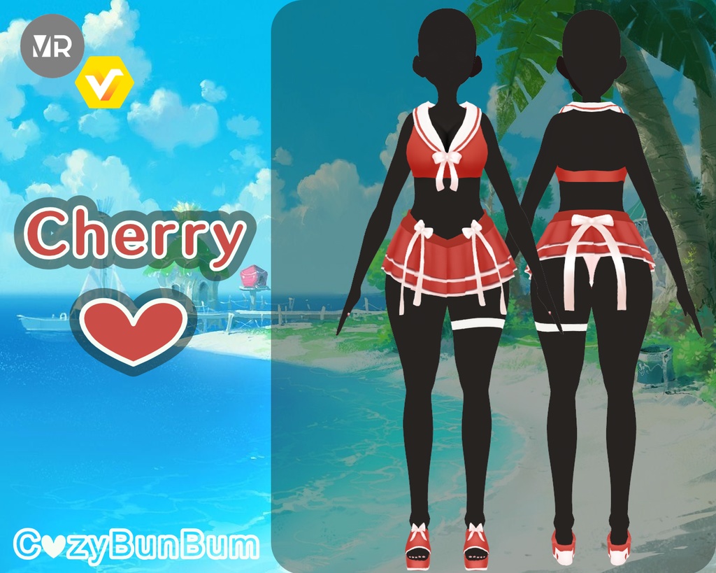 Sailor Fuku Swimsuit VRoid 水着 Traje de baño