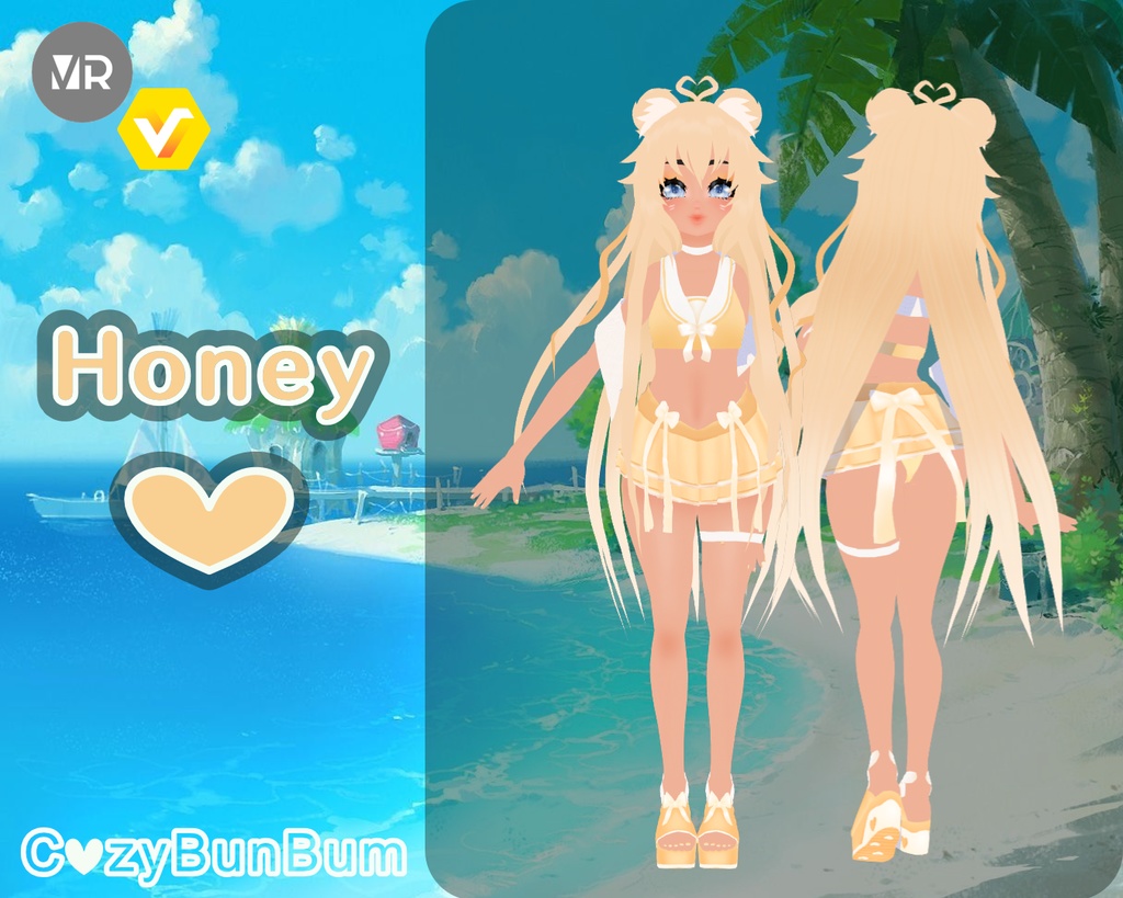 Sailor Fuku Swimsuit VRoid 水着 Traje de baño