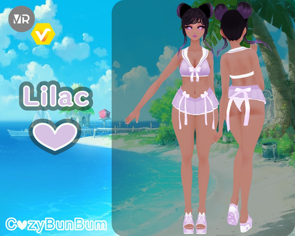 Sailor Fuku Swimsuit VRoid 水着 Traje de baño