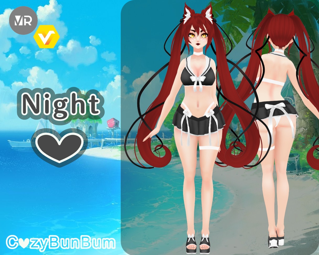 Sailor Fuku Swimsuit VRoid 水着 Traje de baño