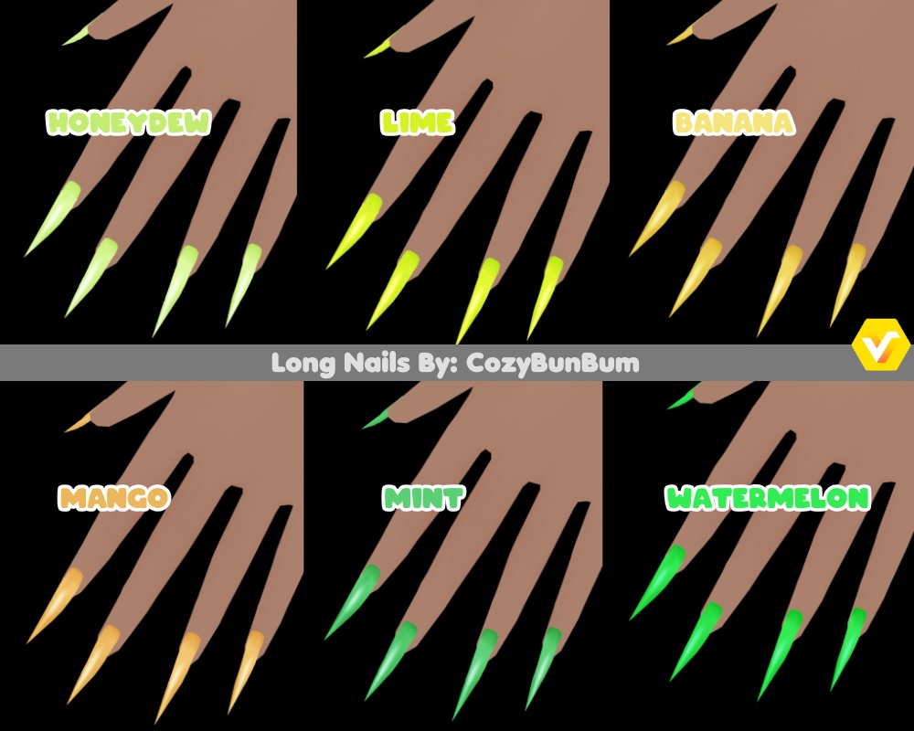 VRoid Long Nails| unas largas