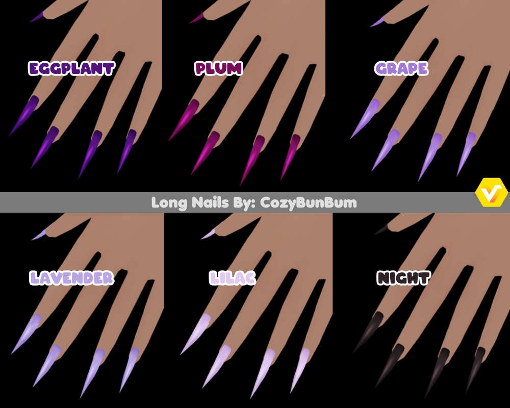 VRoid Long Nails| unas largas
