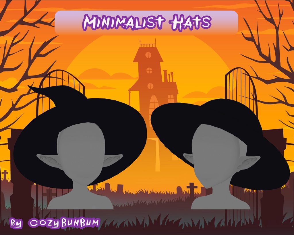 VRoid Halloween Witch Hats | Sombrero de Bruja | 帽子 魔女