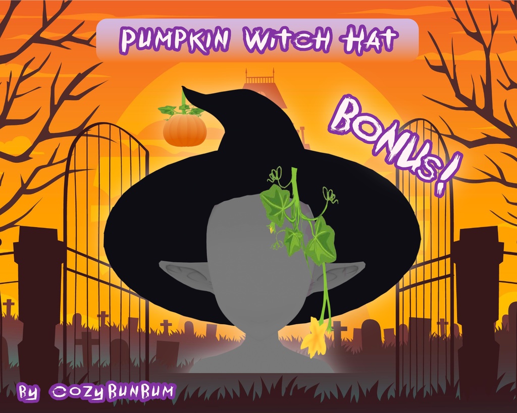 VRoid Halloween Witch Hats | Sombrero de Bruja | 帽子 魔女