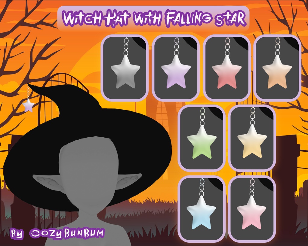 VRoid Halloween Witch Hats | Sombrero de Bruja | 帽子 魔女