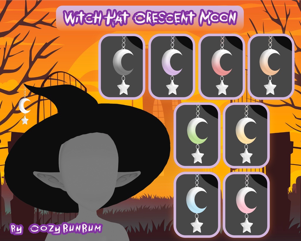 VRoid Halloween Witch Hats | Sombrero de Bruja | 帽子 魔女