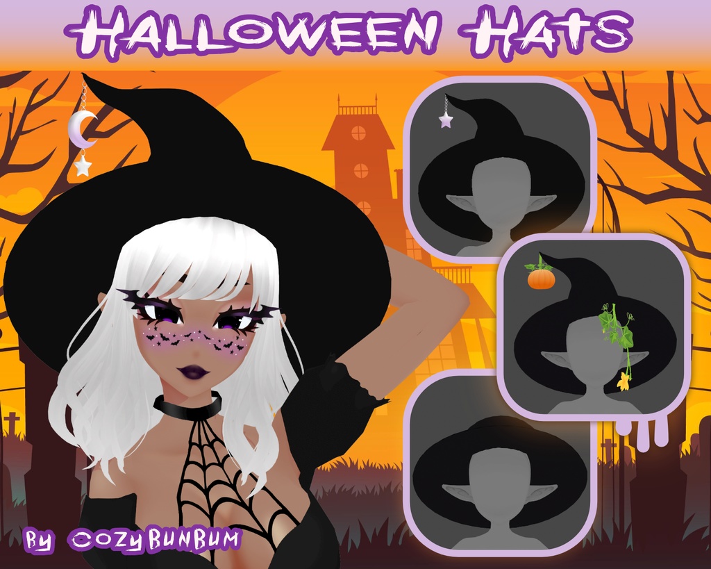 VRoid Halloween Witch Hats | Sombrero de Bruja | 帽子 魔女