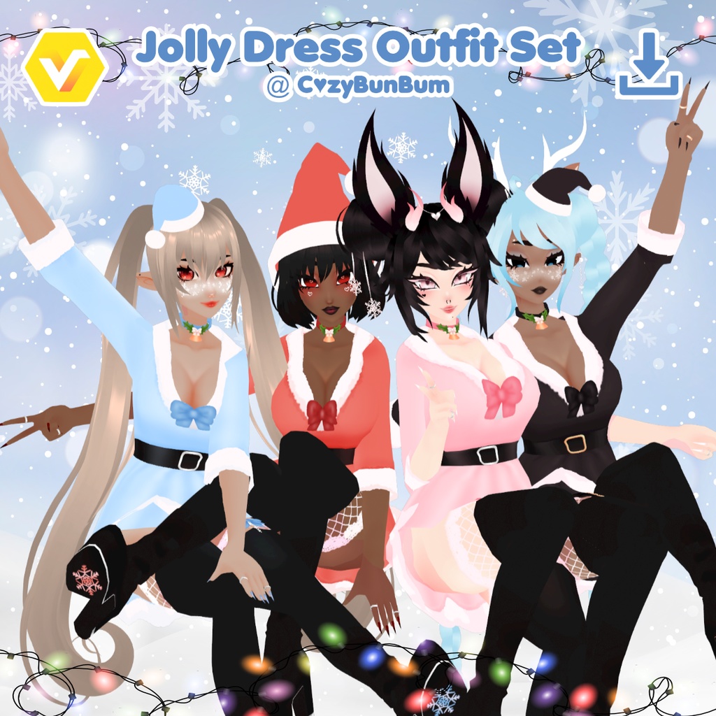 Jolly Winter Outfit VRoid 冬の服装 traje de invierno