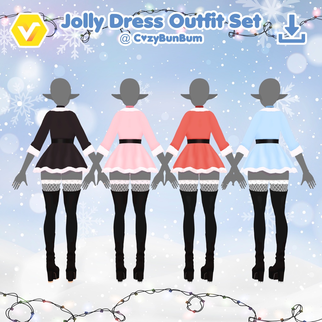 Jolly Winter Outfit VRoid 冬の服装 traje de invierno