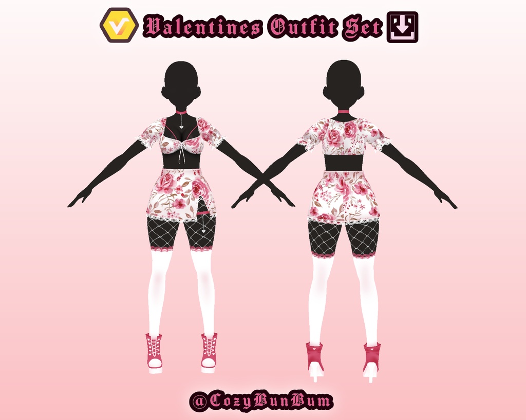 VRoid Clothing Set Valentines Day バレンタインデー