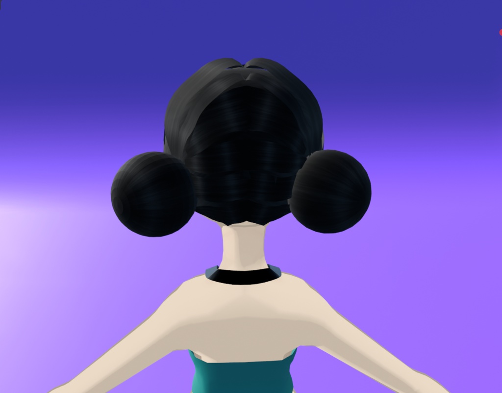 3DモデルヘアZOEY-KPOP DEMON HUNTERS ZOEY HAIRSTYLE