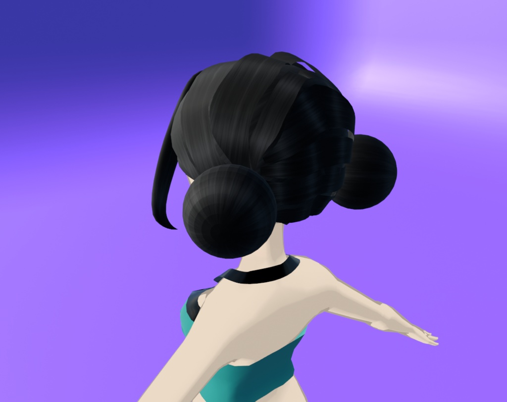 3DモデルヘアZOEY-KPOP DEMON HUNTERS ZOEY HAIRSTYLE