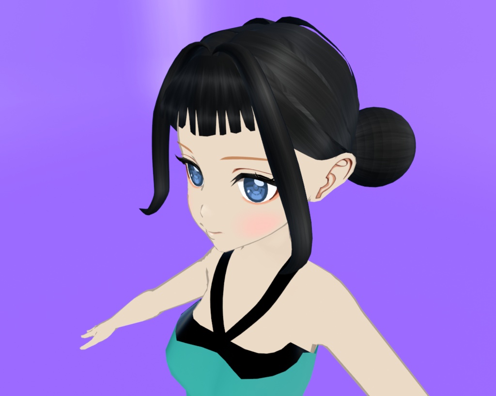 3DモデルヘアZOEY-KPOP DEMON HUNTERS ZOEY HAIRSTYLE