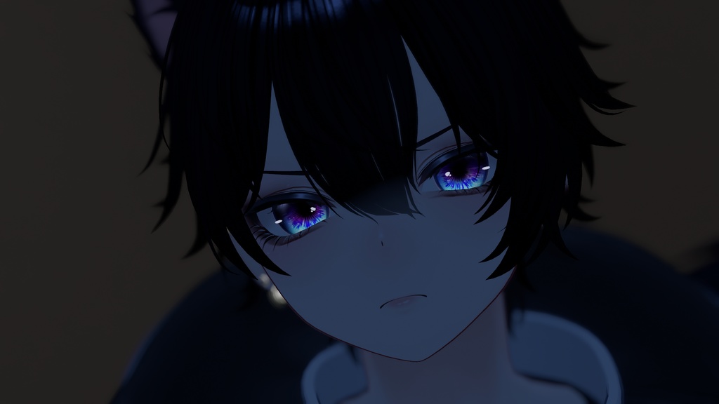 【彼方専用】ビジュアル系メイク(歯と瞳&発光テクスチャ付き)